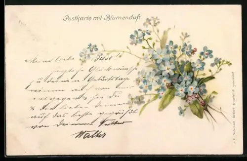 Duft-AK Blühende Blumen mit Duft