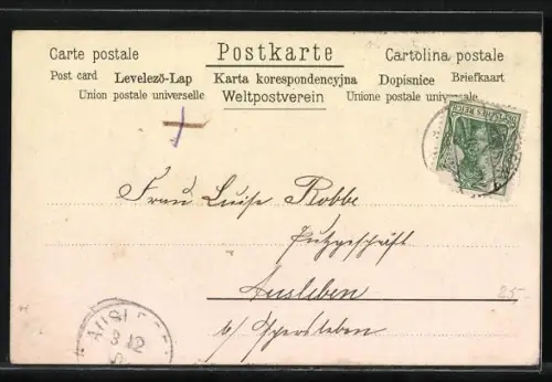 Duft-AK Blühender Flieder mit Duft