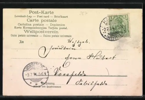 Duft-AK Maiblumen mit Duft