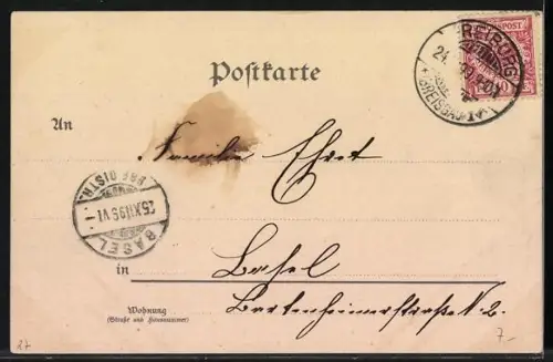 Duft-AK Mädchen mit Weihnachtsbaum