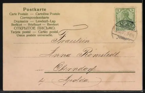 Duft-AK Blühende Blumen mit Duft