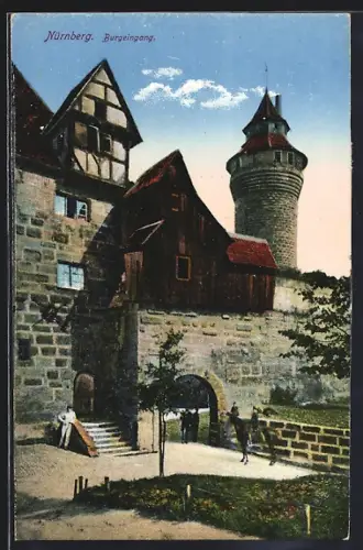 AK Nürnberg, Partie am Burgeingang
