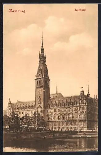 AK Hamburg, Blick aufs Rathaus