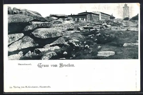 AK Brocken, Hexenkanzel und Gebäudepanorama