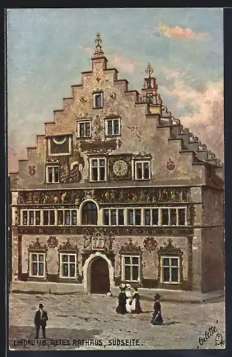 Künstler-AK Raphael Tuck & Sons Nr.736: Lindau, altes Rathaus, Südseite