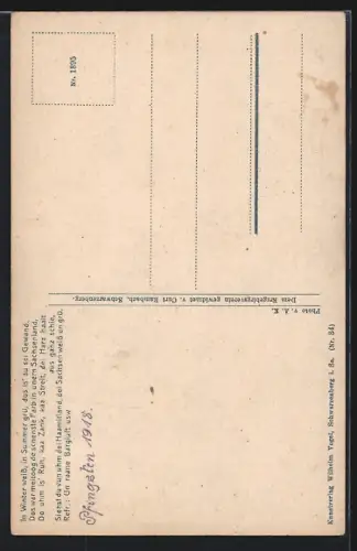 AK Lied Wilkommen offen Fichtelbarg, Gedicht von C. Rambach, Neues Fichtelberghaus