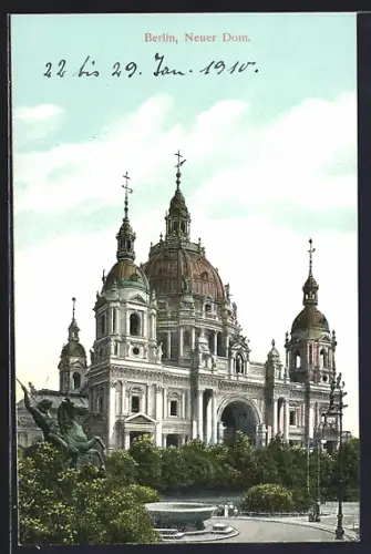 AK Berlin, Blick zum Neuen Dom
