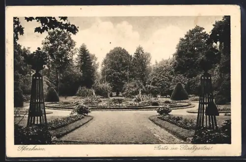 AK Pforzheim, Partie im Stadtgarten