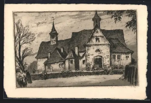 Künstler-AK Bad Mergentheim, Das Kloster