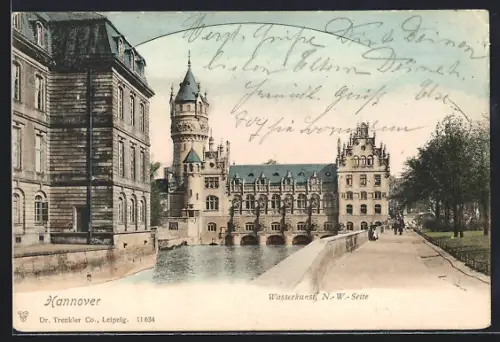 AK Hannover, Wasserkunst, N.-W.-Seite