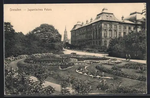 AK Dresden-Neustadt, Partie am Japanischen Palais