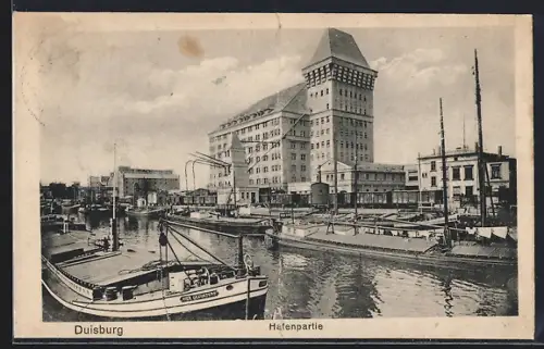 AK Duisburg, Partie am Hafen