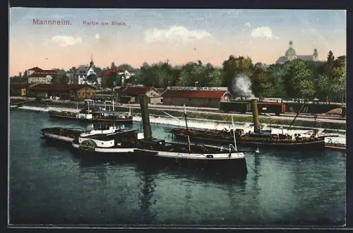 AK Mannheim, Partie am Rhein