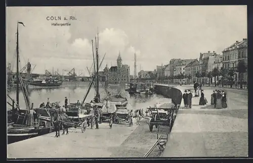 AK Köln, Partie am Hafen