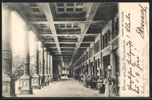 AK Bad Reichenhall, Inneres der Colonnade