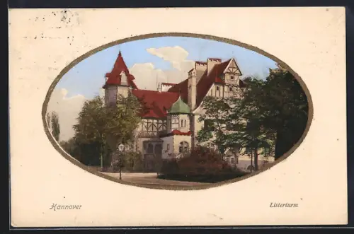 AK Hannover, Gasthaus Listerturm, J. Hartmann