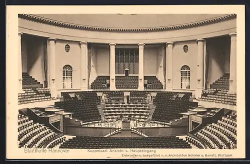 AK Hannover, Stadthalle, Kuppelsaal, Haupteingang