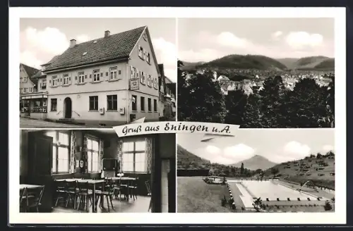 AK Eningen u. A., Gasthaus und Bäckerei Zum Tal, Bes. Otto Roth