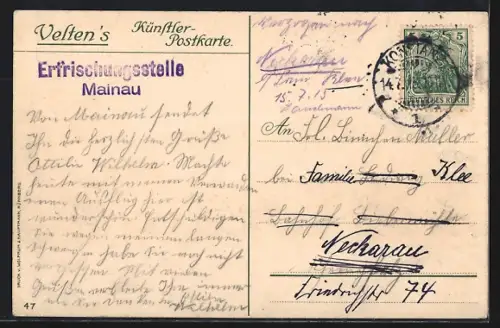 Künstler-AK Karl Mutter: Mainau i. Bodensee, Inselpanorama