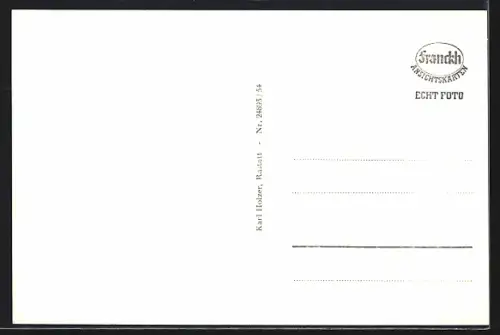 AK Rastatt, Partie beim Rathaus mit Brunnen