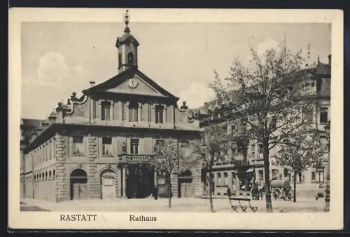 AK Rastatt, Partie vor dem Rathaus