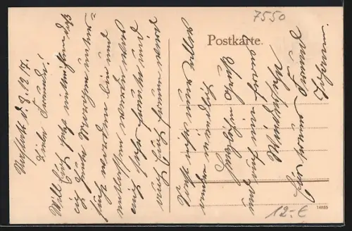 AK Rastatt, Fruchthalle mit Pfeifferbrunnen