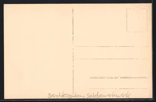 AK Berchtesgaden, Einfahrt in das Bergwerk, Besucher des Salzbergwerks auf der Bergwerksbahn