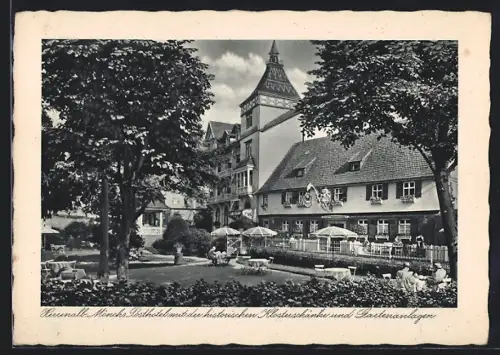 AK Herrenalb, Mönchs Posthotel mit der historischen Klosterschänke & Gartenanlagen