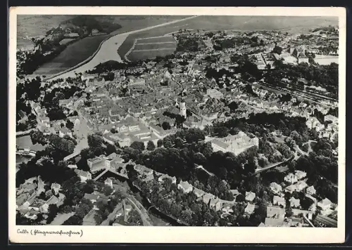 AK Celle, Stadtansicht vom Flugzeug aus