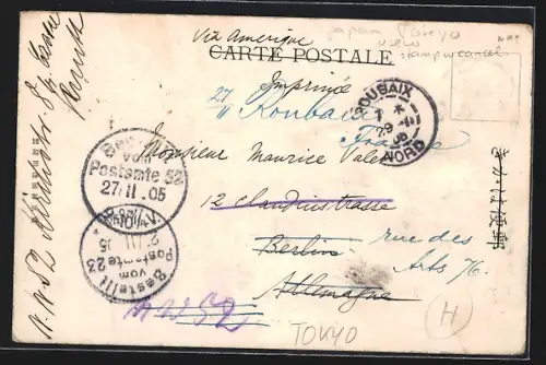 AK Tokyo, Parkanlage mit Aussichtsplattform