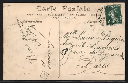 AK Auxerre, Fêtes d`Auxerre, 1908, Distribution des Récompenses sous la présidence de M. Cruppi