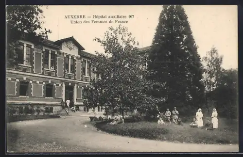 AK Auxerre, Hôpital auxiliaire 107, Union des Femmes de France