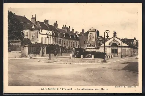 AK St-Florentin /Yonne, Le Monument aux Morts