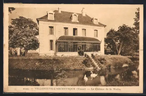 AK Villeneuve-l`Archevêque /Yonne, Le Château de la Mothe