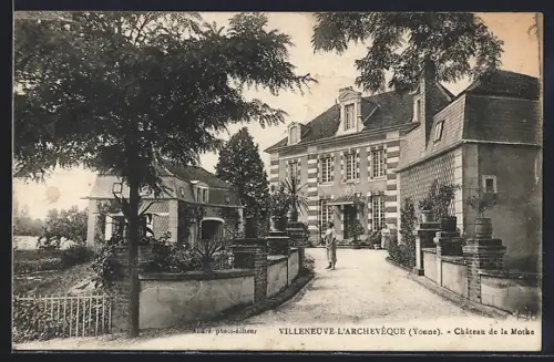 AK Villeneuve-l`Archevêque /Yonne, Château de la Mothe