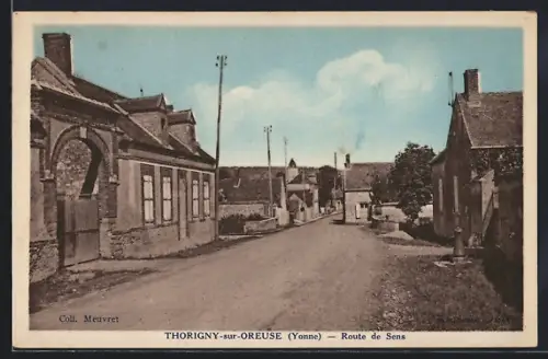AK Thorigny-sur-Oreuse /Yonne, Route de Sens