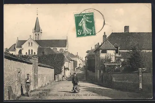 AK Aillant-sur-Tholon, Entrée du Pays, côté d`Auxerre