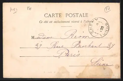 AK Migennes, La Cité P.L.M., Rue Principale animée avec passants et maisons