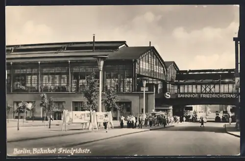 AK Berlin, Bahnhof Friedrichstrasse