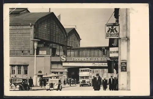 AK Berlin, Bahnhof Friedrichstrasse, Geschäfte