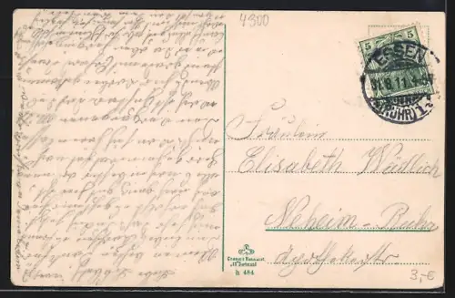 AK Essen, Hauptbahnhof mit Strassenpartie