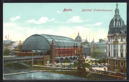 AK Berlin, Bahnhof Friedrichstrasse