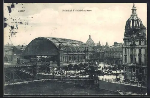 AK Berlin, Bahnhof Friedrichstrasse