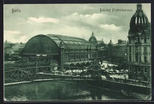 AK Berlin, Bahnhof Friedrichstrasse in der Georgenstrasse
