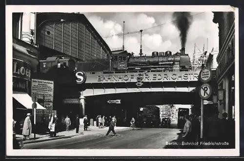 AK Berlin, Bahnhof Friedrichstrasse