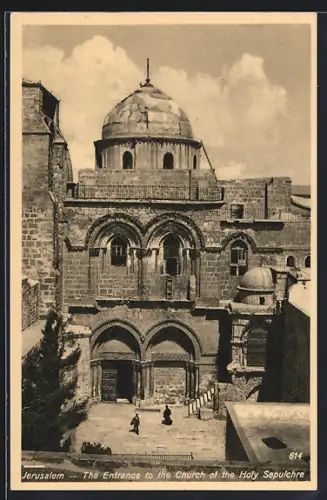 AK Jerusalem, The Entrance to the Church of the Holy Sepulchre