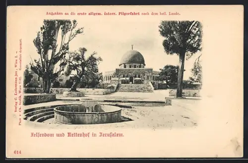 AK Jerusalem, Felsendom und Kettenhof