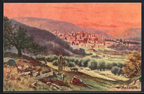Künstler-AK Nazareth, Panorama