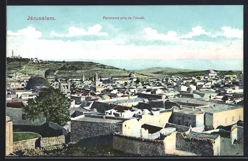 AK Jérusalem, Panorama pris de l`ouest