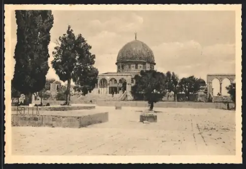 AK Jerusalem, Tempelplatz mit Omarmoschee